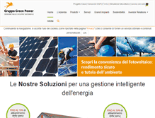 Tablet Screenshot of gruppogreenpower.com